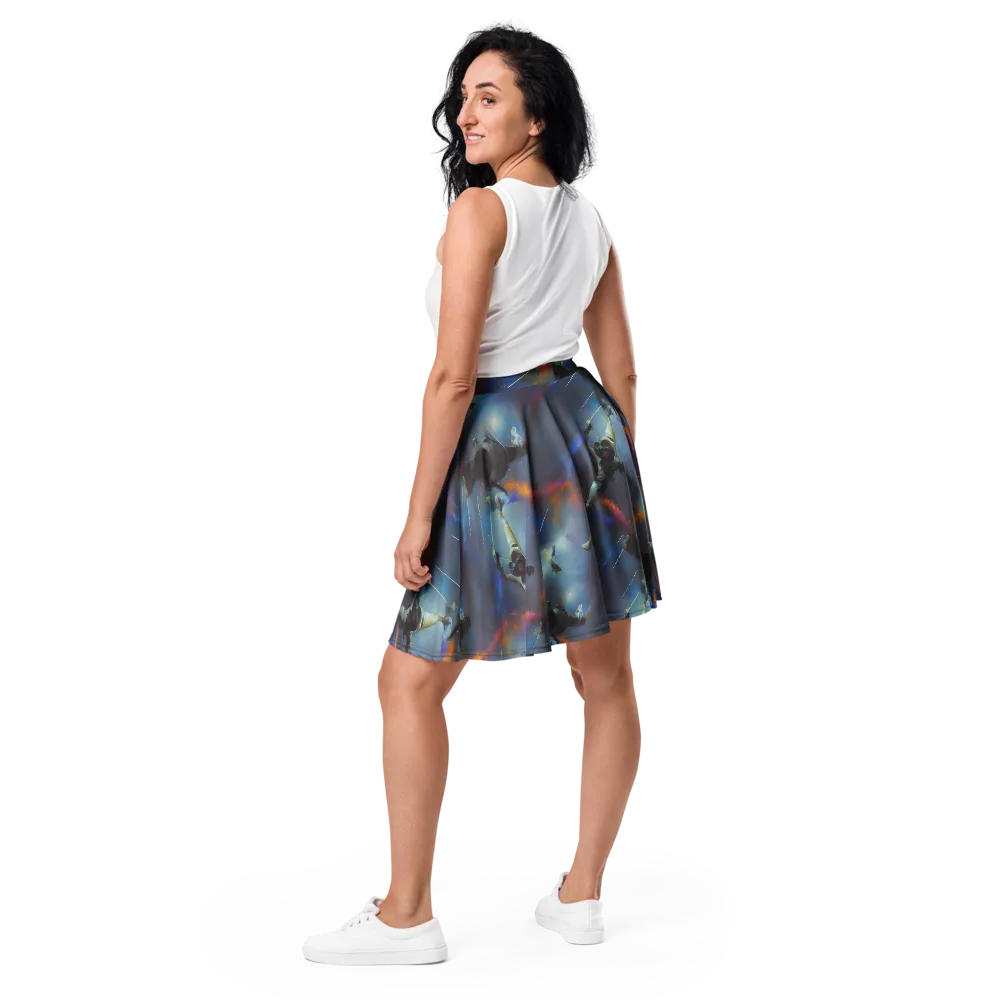 Gravity's Palette on Skater Skirt — Back