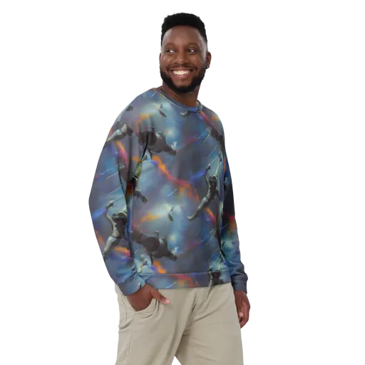 Gravity's Palette on a Sweatshirt