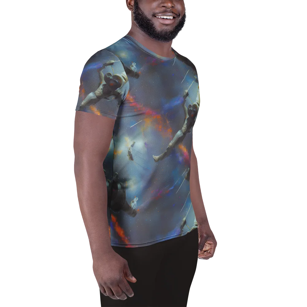 Gravity's Palette on Men's Athletic T-Shirt — Right