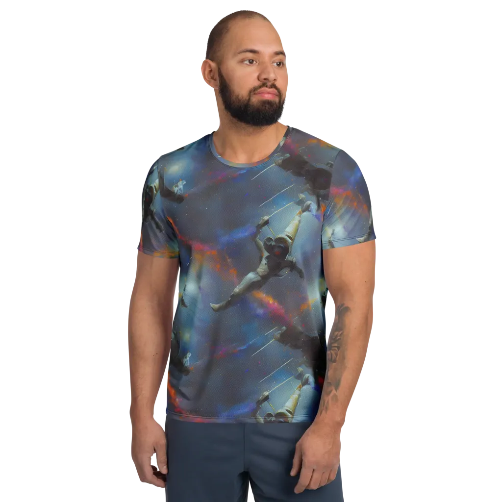 Gravity's Palette on Men's Athletic T-Shirt — Front