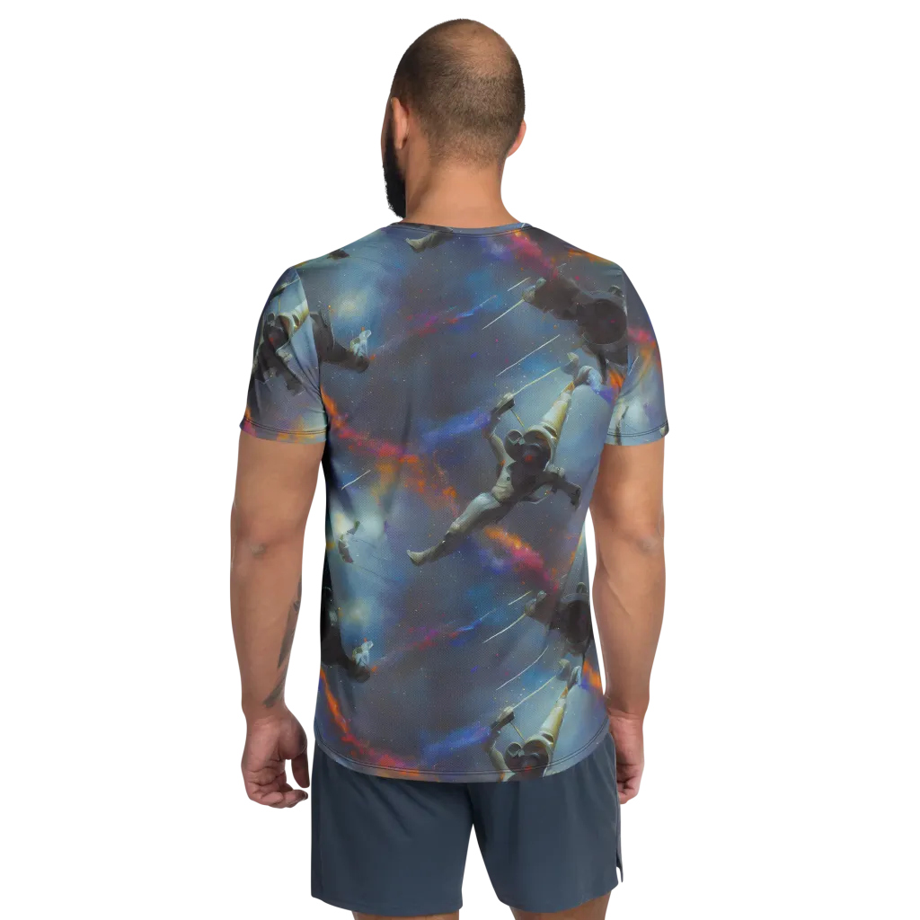 Gravity's Palette on Men's Athletic T-Shirt — Back