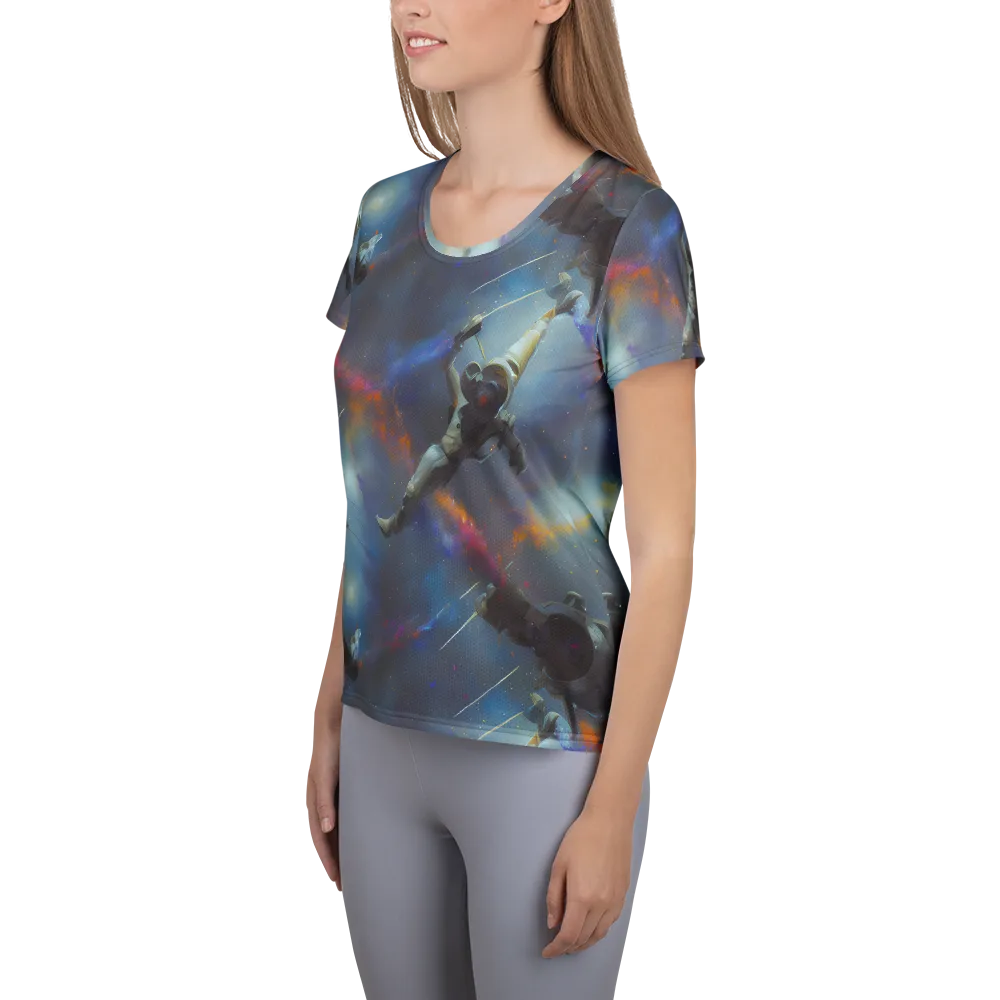 Gravity's Palette on Women's Athletic T-Shirt — Left