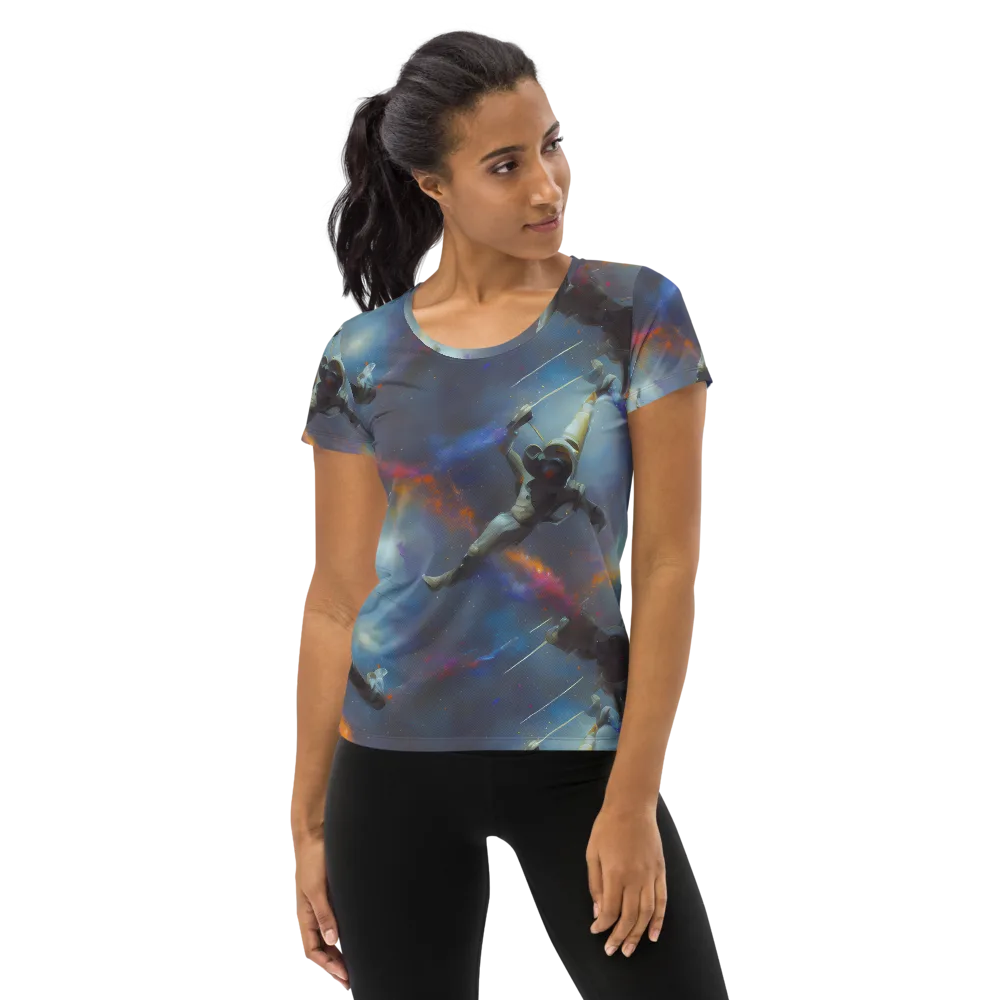 Gravity's Palette on Women's Athletic T-Shirt — Front