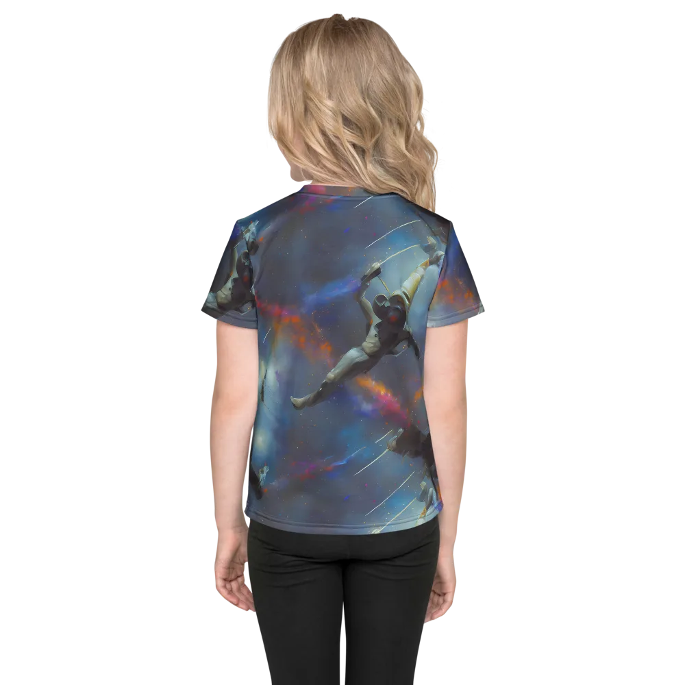 Gravity's Palette on Kids Crew Neck T-Shirt — Back