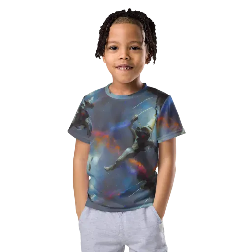Gravity's Palette on a Kids Crew Neck T-Shirt