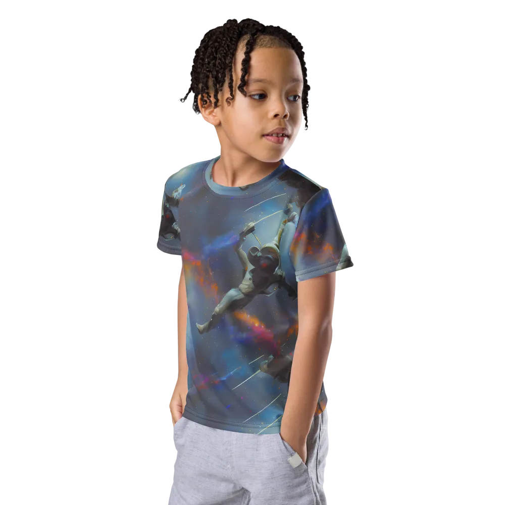 Gravity's Palette on Kids Crew Neck T-Shirt — Left Front