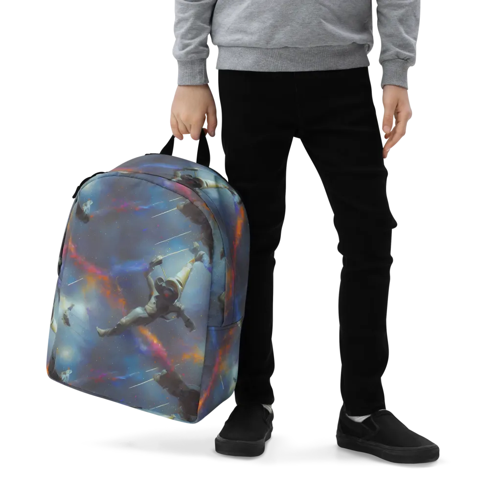 Gravity's Palette on Minimalist Backpack — Zoomed-in