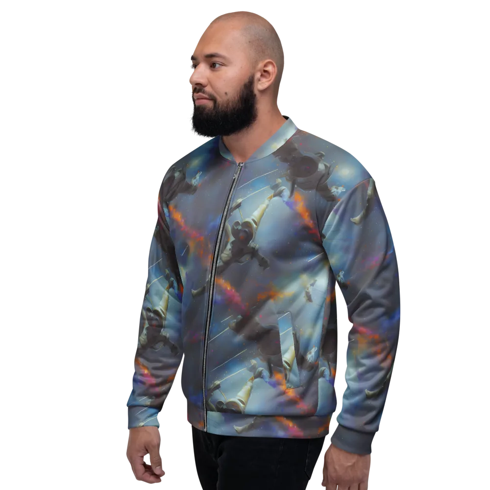 Gravity's Palette on Bomber Jacket — Left