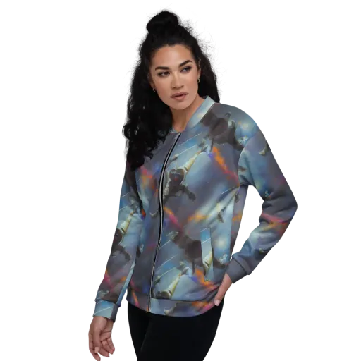 Gravity's Palette on a Bomber Jacket