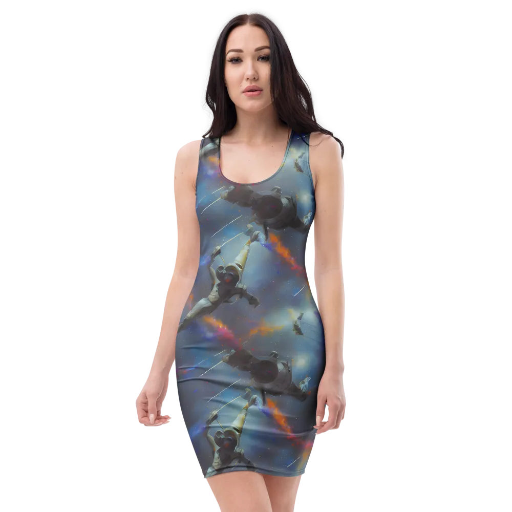 Gravity's Palette on Bodycon Dress — Front
