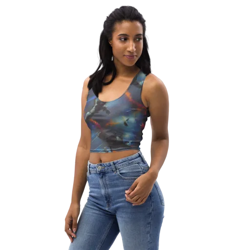 Gravity's Palette on a Crop Top