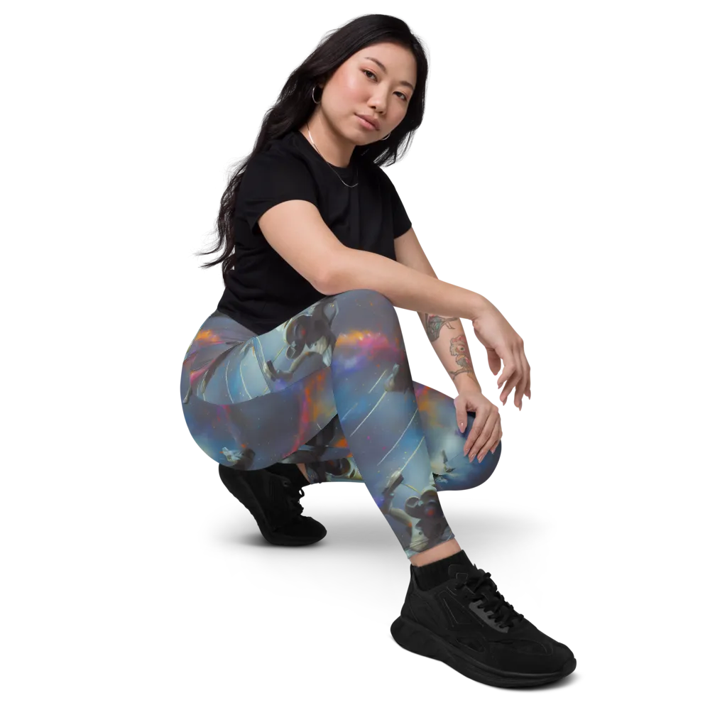 Gravity's Palette on Leggings with Pockets — Right Front