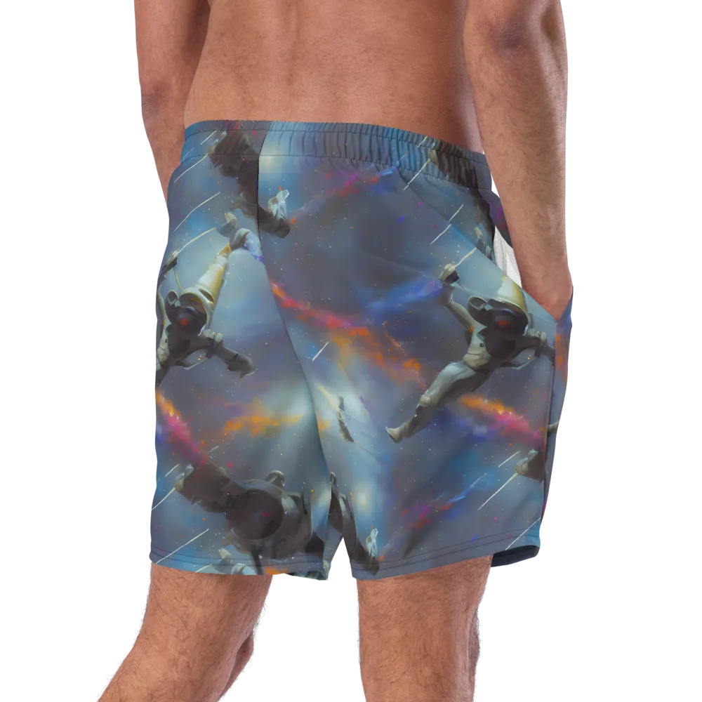 Gravity's Palette on Swim Trunks — Right Back