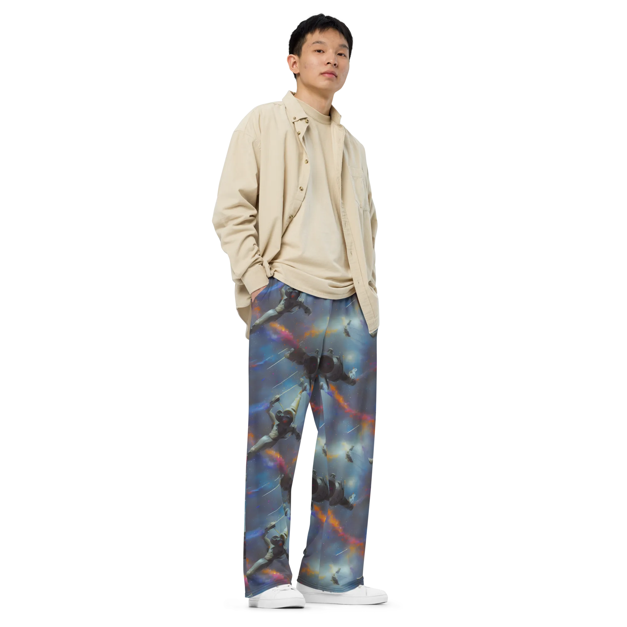 Gravity's Palette on Wide-Leg Pants — Right Front