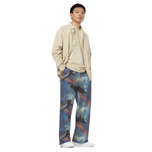 Gravity's Palette on a Wide-Leg Pants