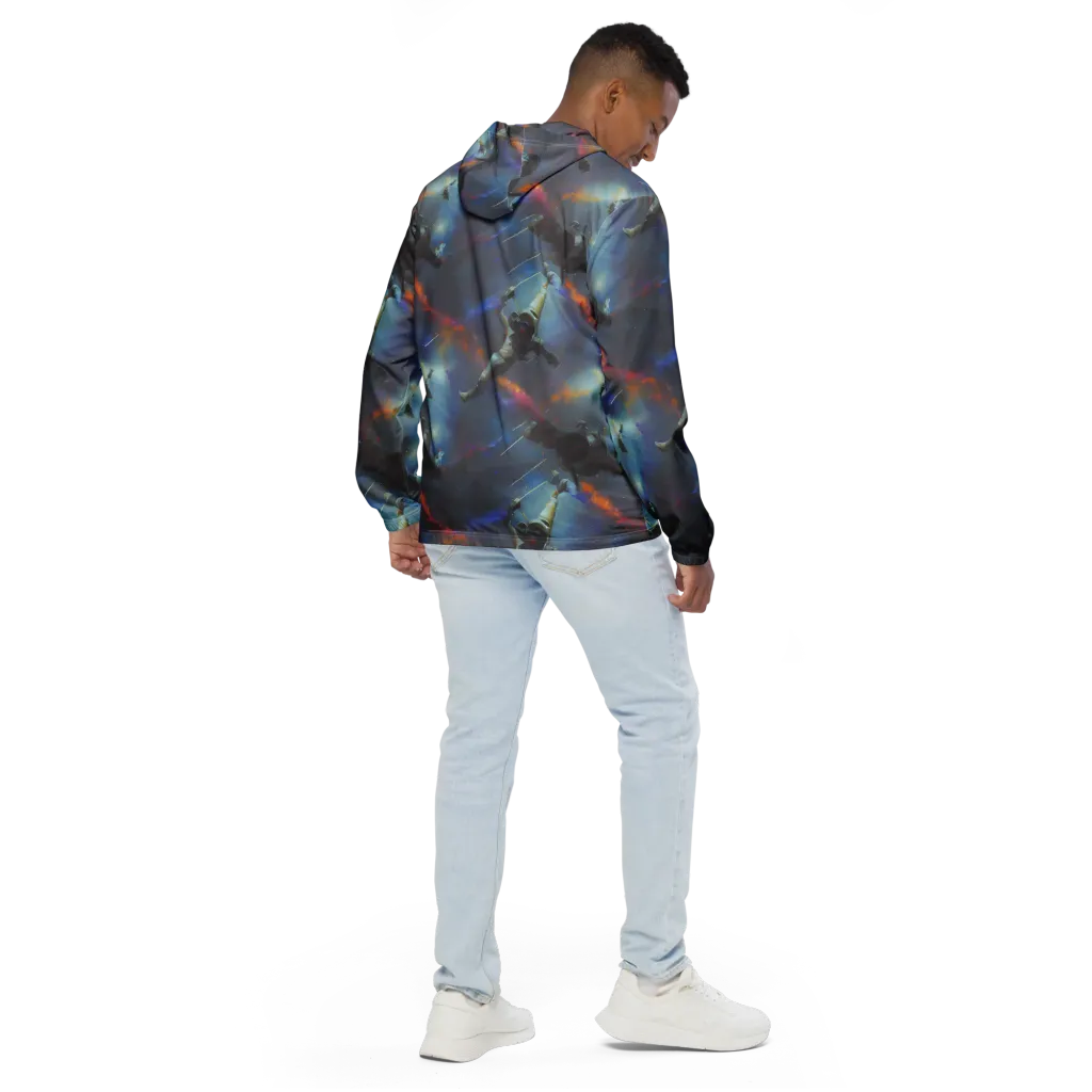 Gravity's Palette on Men's Windbreaker — Back