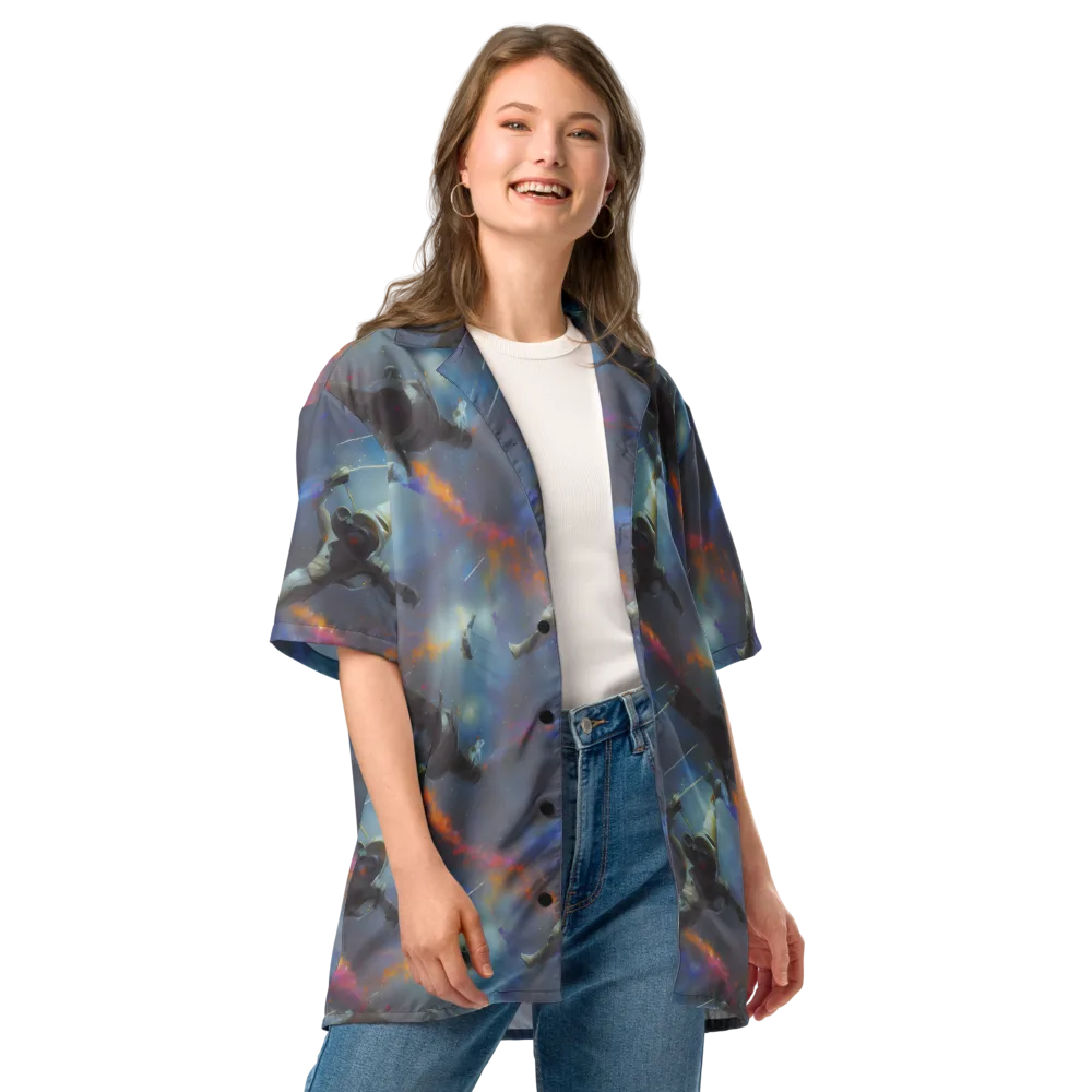 Gravity's Palette on Button Shirt — Front