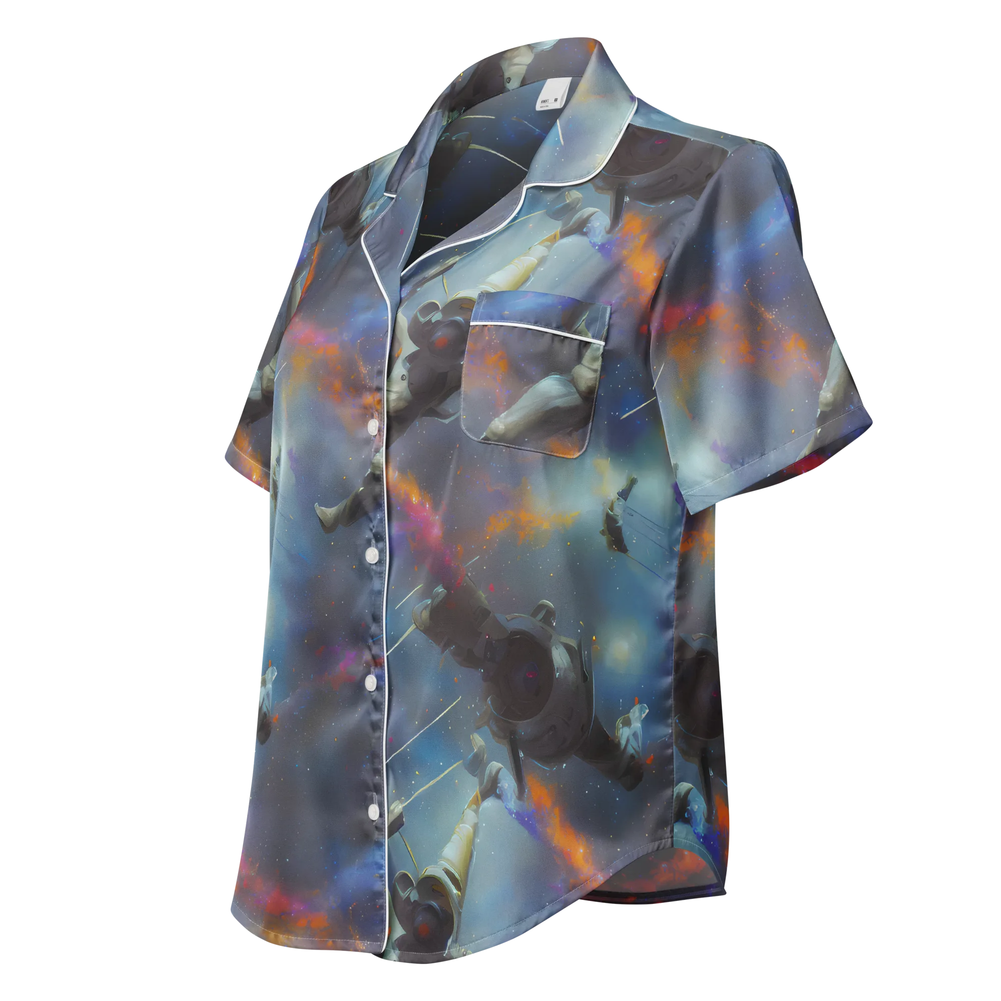 Gravity's Palette on Women's Short Sleeve Pajama Top — Left Front