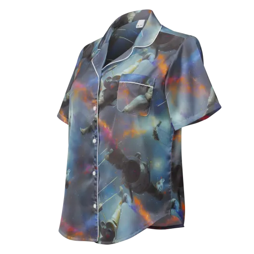 Gravity's Palette on a Women's Short Sleeve Pajama Top