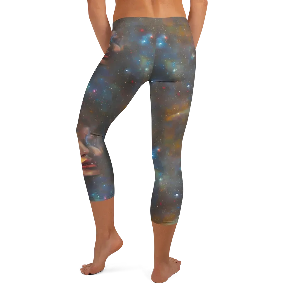 Gilded Galaxies on Capri Leggings — Back