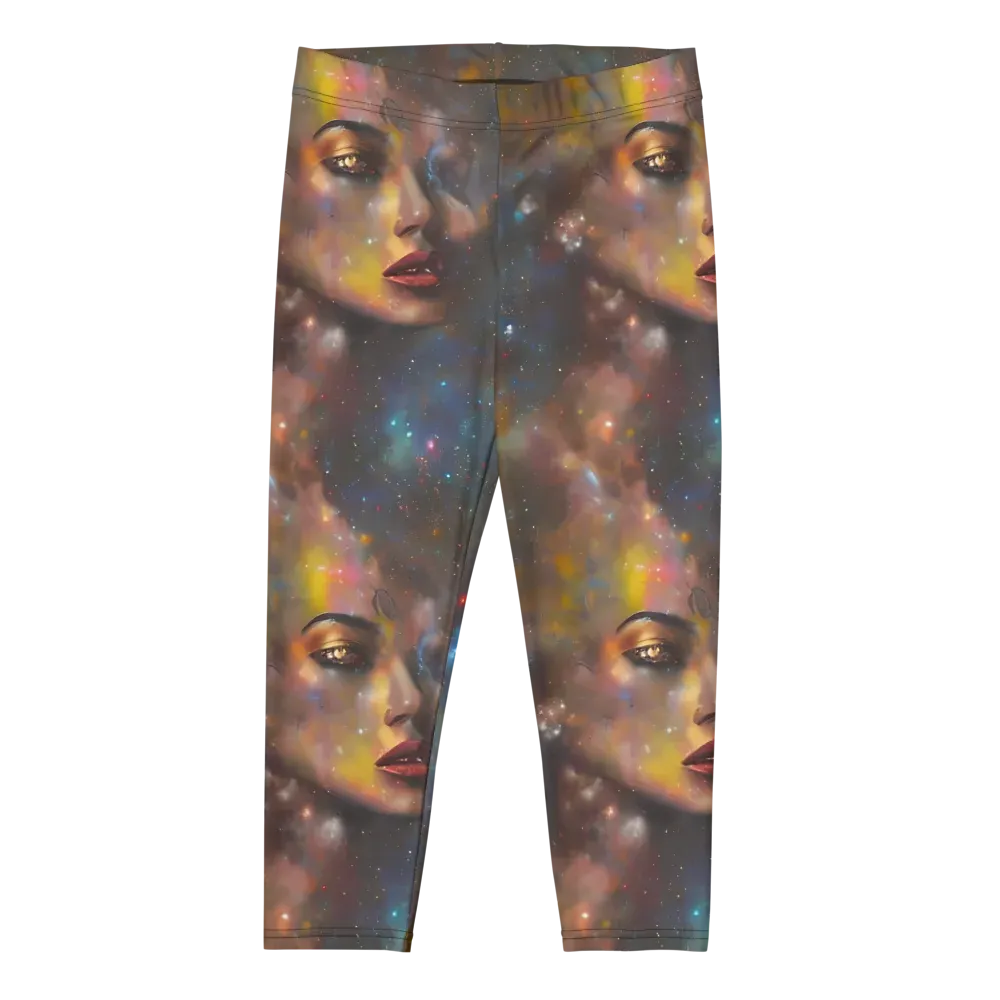Gilded Galaxies on Capri Leggings — Front