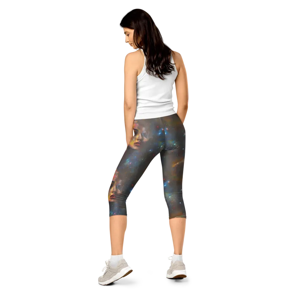 Gilded Galaxies on Capri Leggings — Back