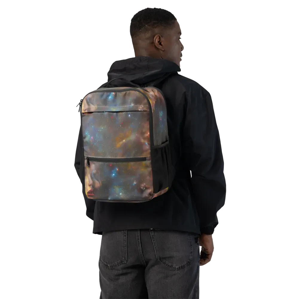 Gilded Galaxies on Utility Backpack — Back