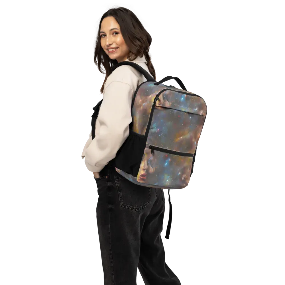 Gilded Galaxies on Utility Backpack — Back