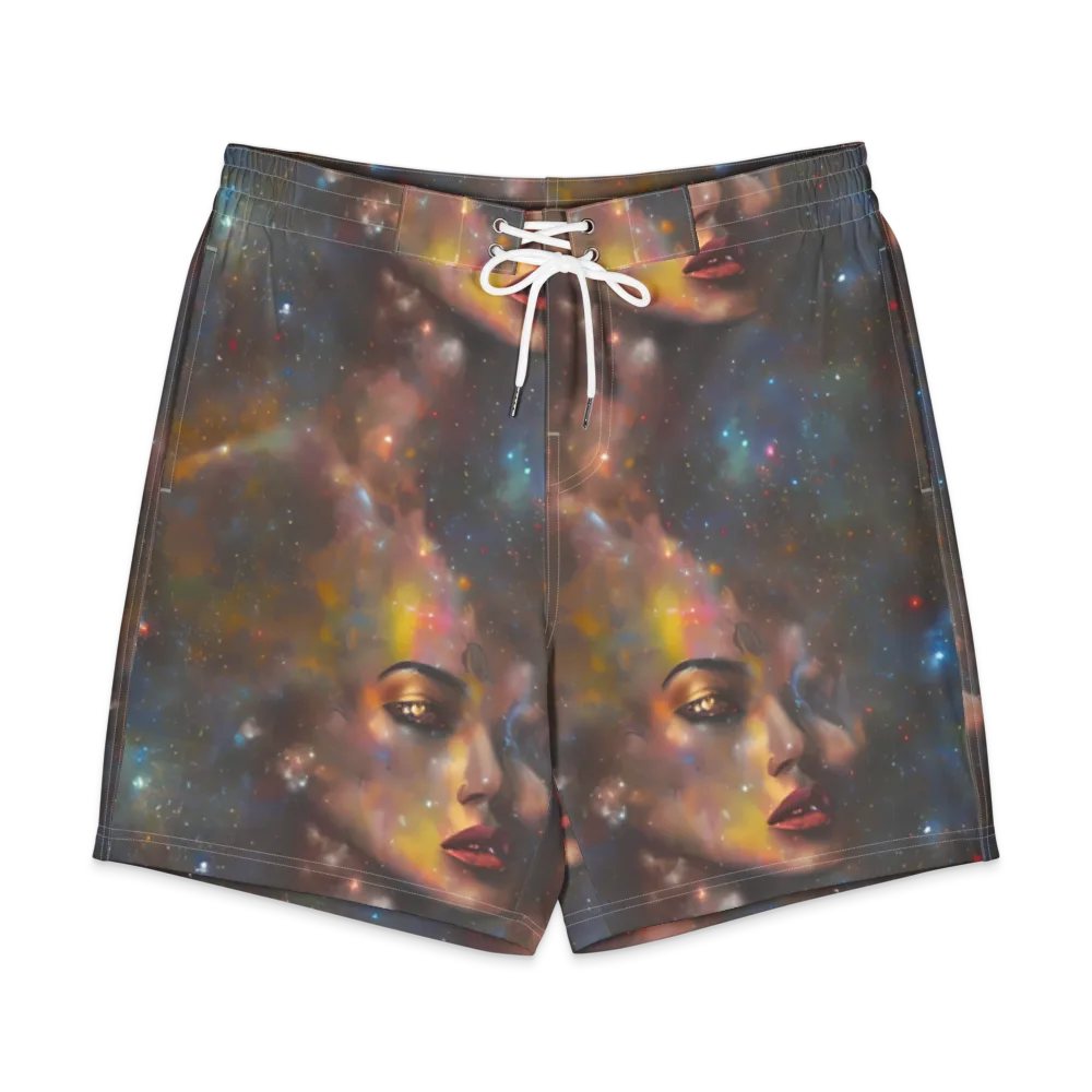 Gilded Galaxies on Men's Board Shorts — Front