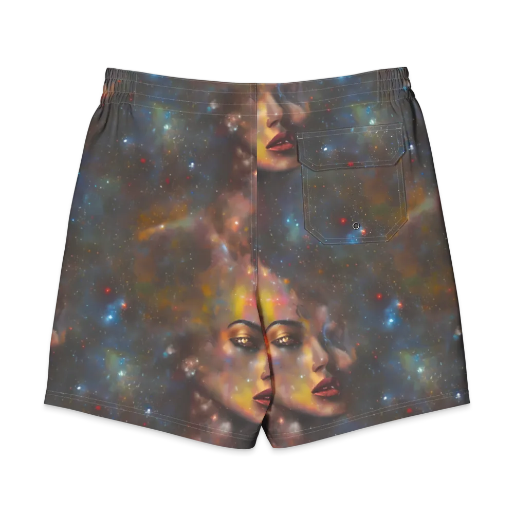Gilded Galaxies on Men's Board Shorts — Back