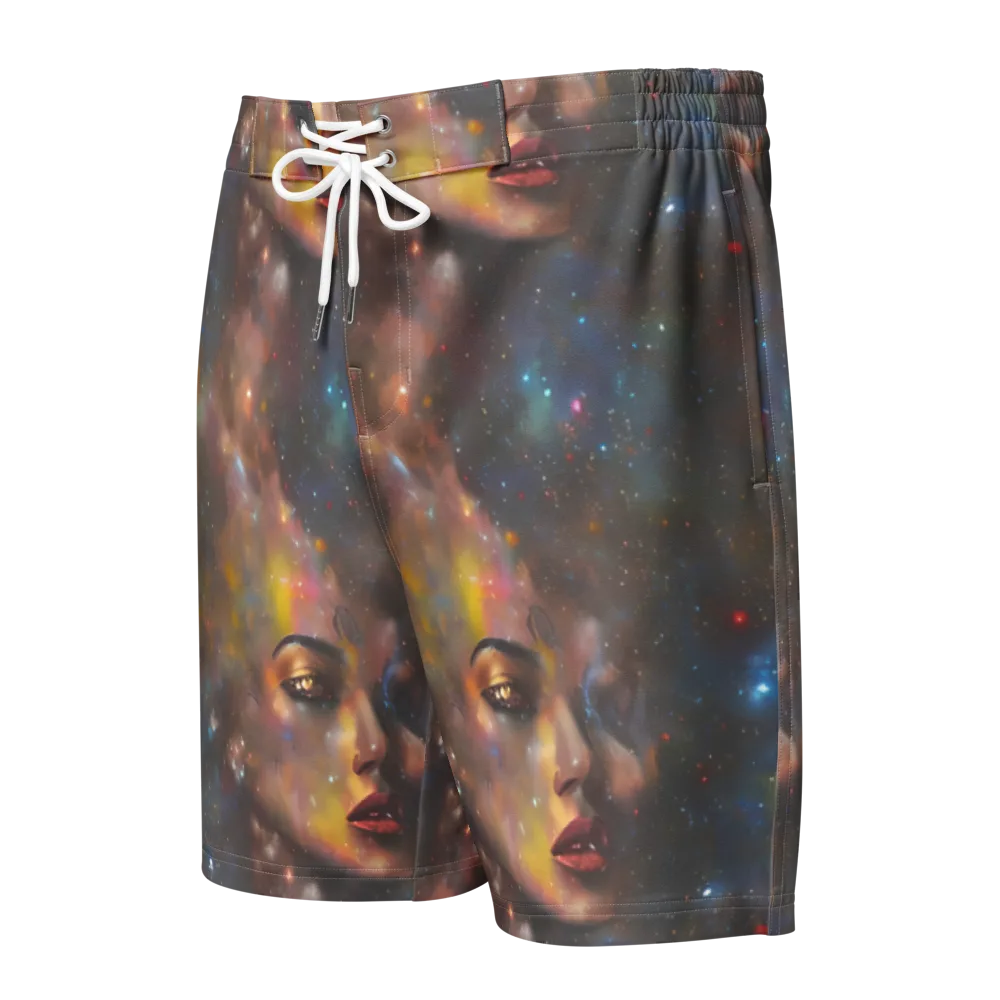 Gilded Galaxies on Men's Board Shorts — Front
