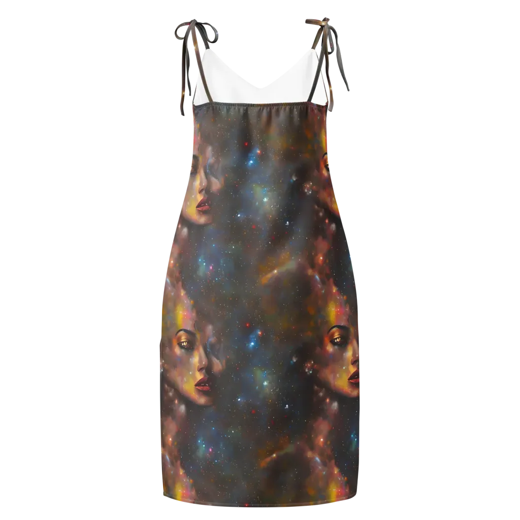 Gilded Galaxies on Slip Dress — Back