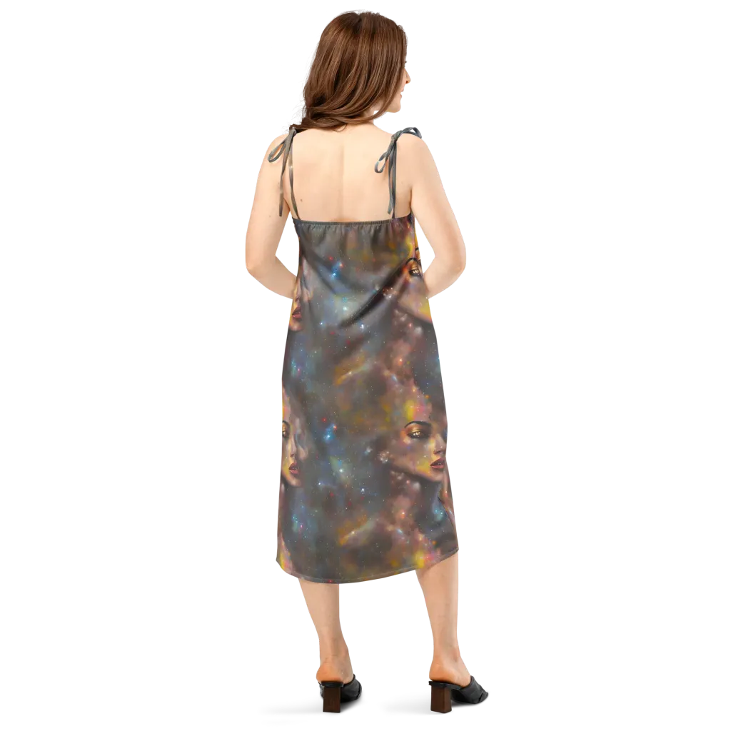 Gilded Galaxies on Slip Dress — Back