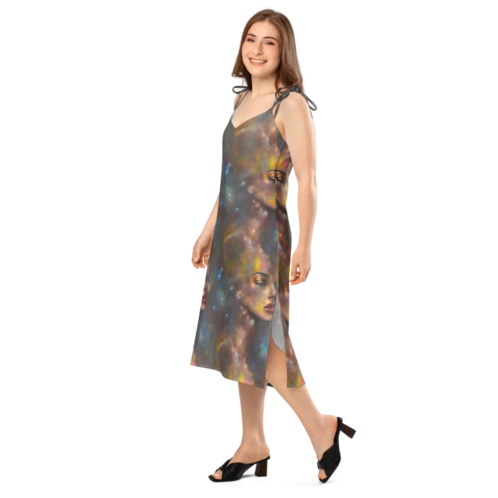 Gilded Galaxies on Slip Dress — Left Front