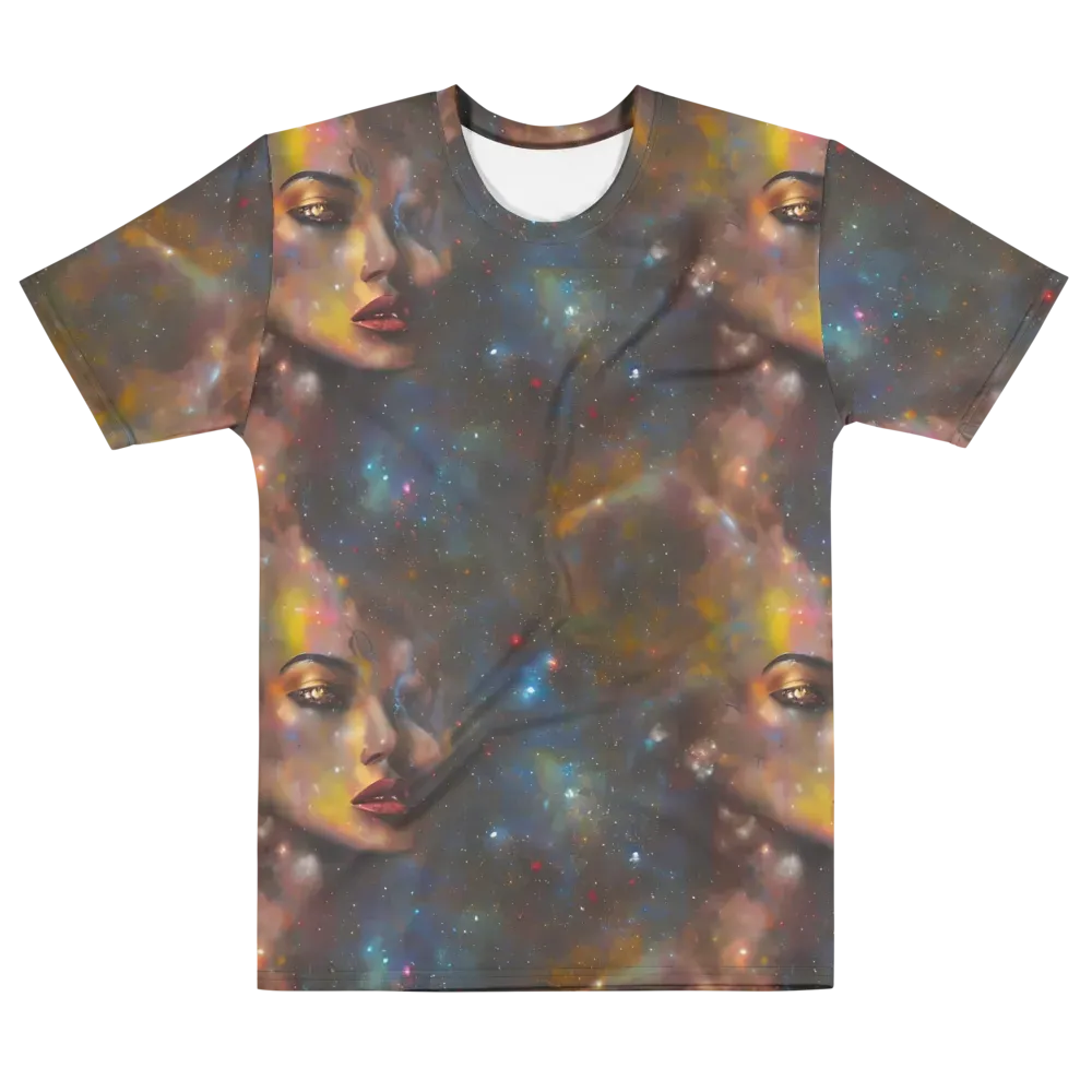 Gilded Galaxies on Men's Crew Neck T-Shirt — Front