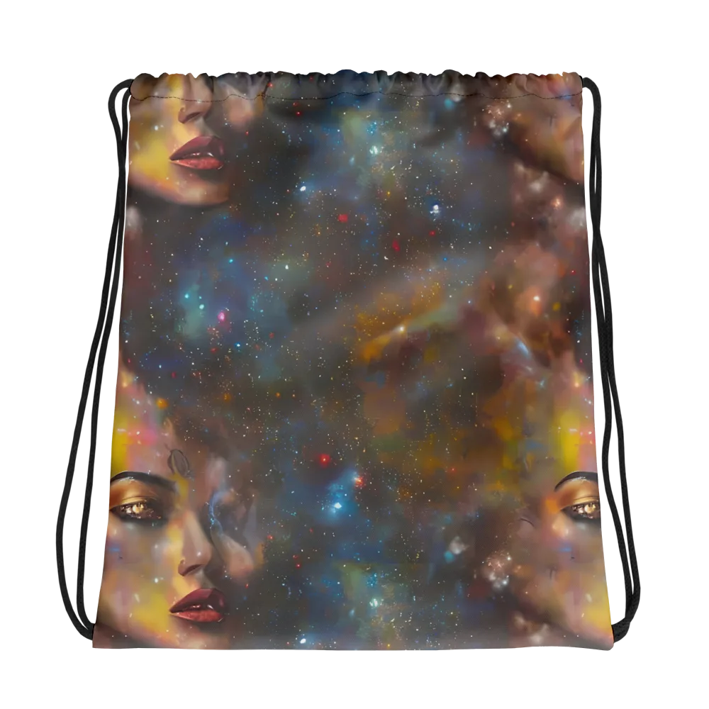 Gilded Galaxies on Drawstring Bag — Photo
