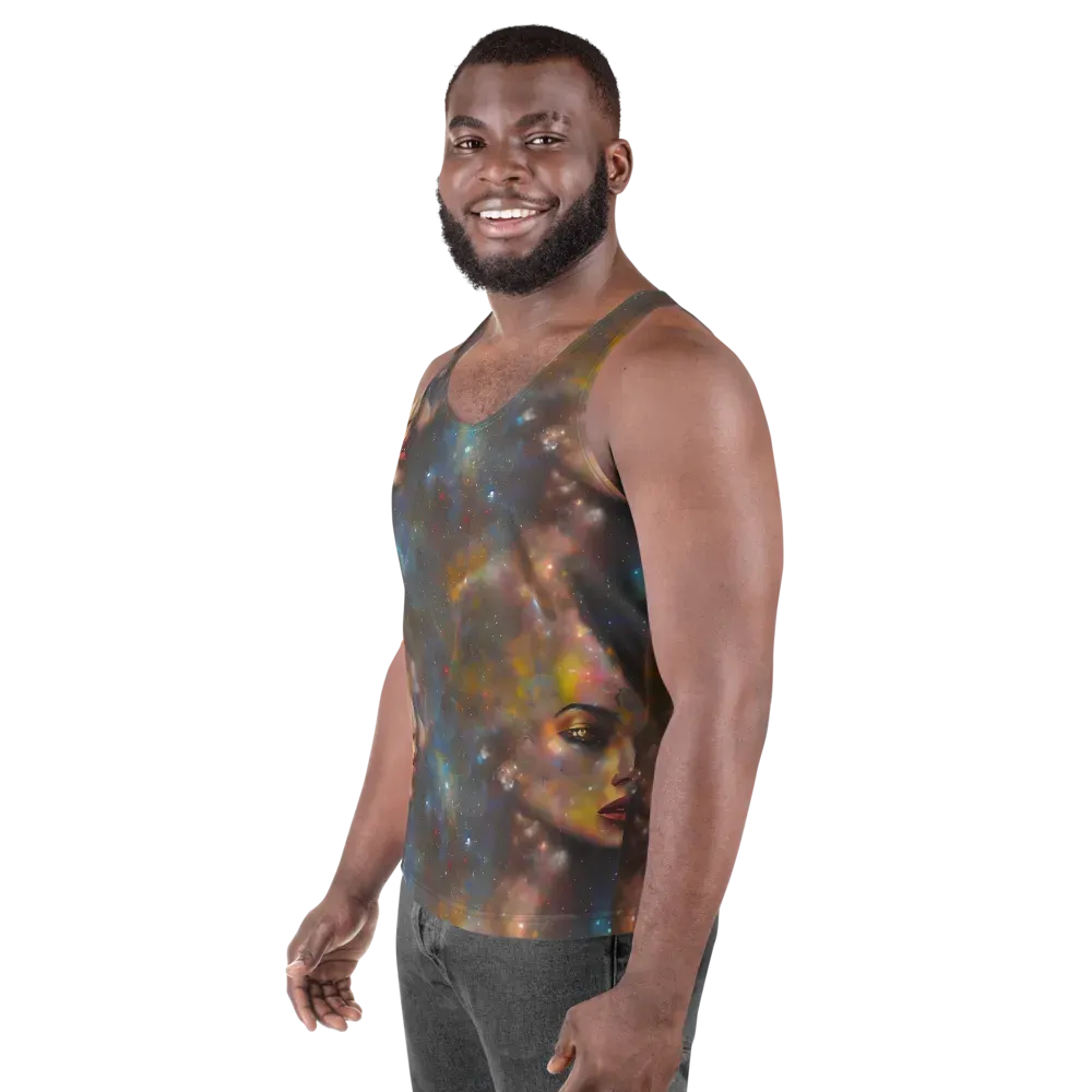 Gilded Galaxies on Men's Tank Top — Left Front
