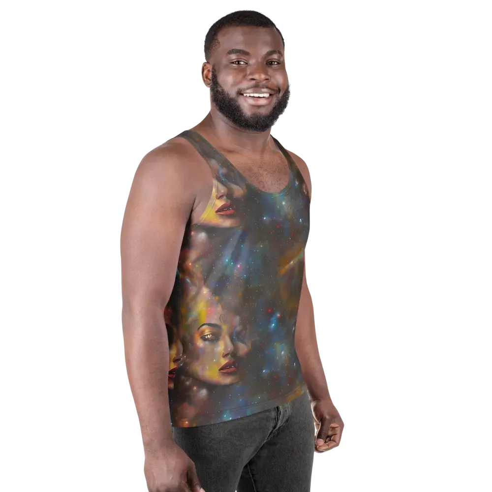 Gilded Galaxies on Men's Tank Top — Right Front