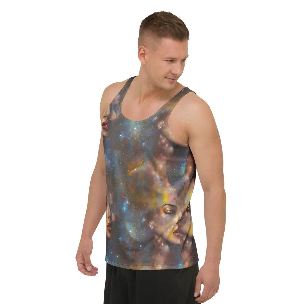 Gilded Galaxies on Men's Tank Top — Left Front