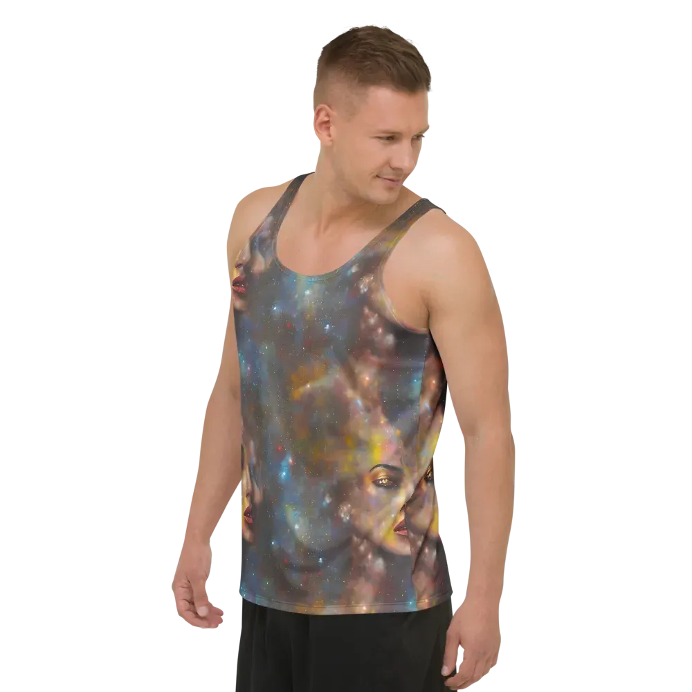 Gilded Galaxies on Men's Tank Top — Left Front