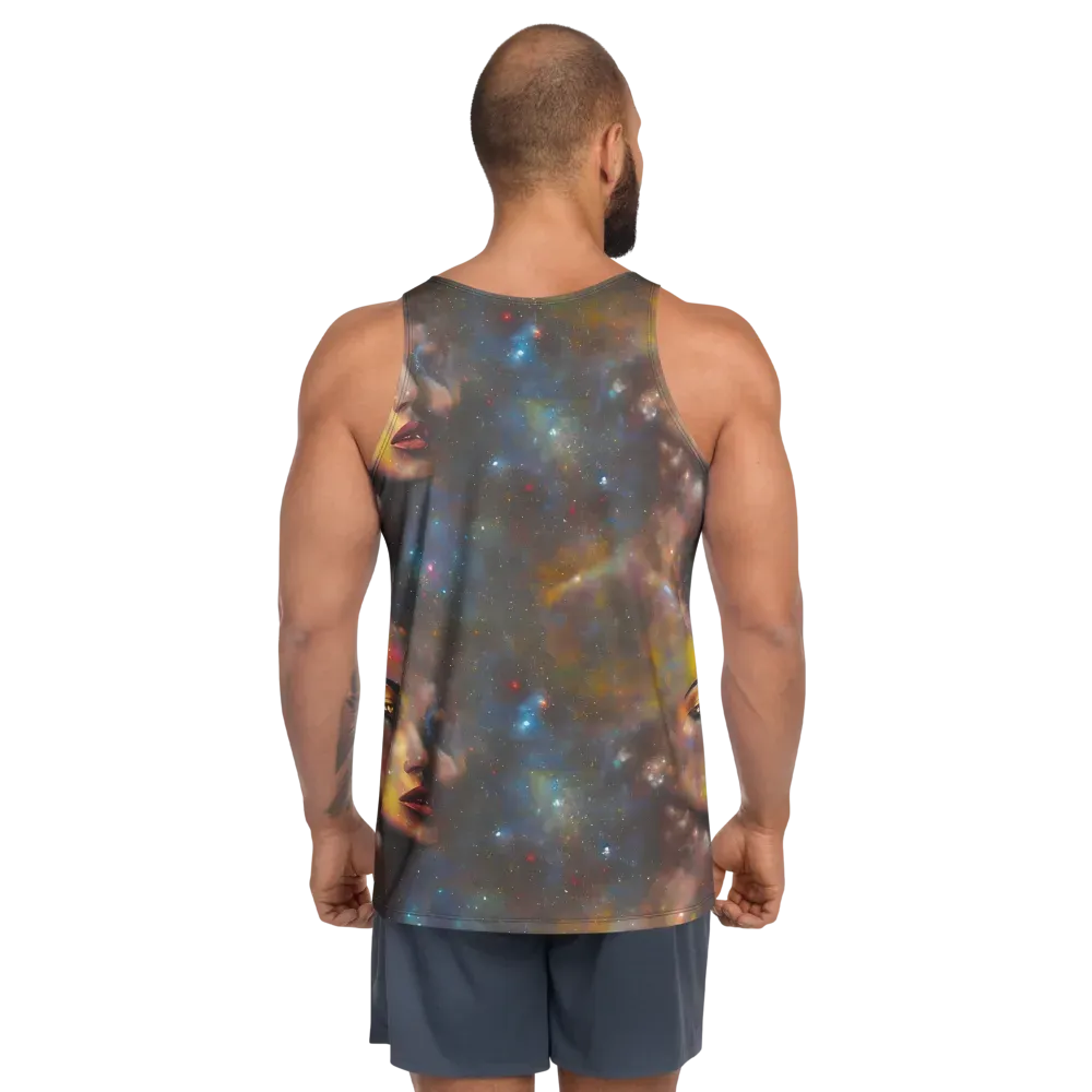 Gilded Galaxies on Men's Tank Top — Back