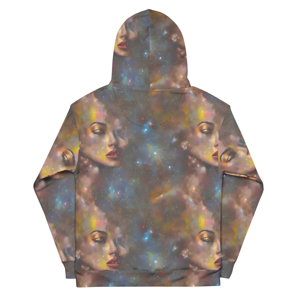Gilded Galaxies on Cotton Hoodie — Back