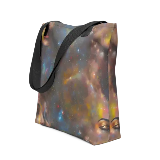 Gilded Galaxies on a Tote Bag