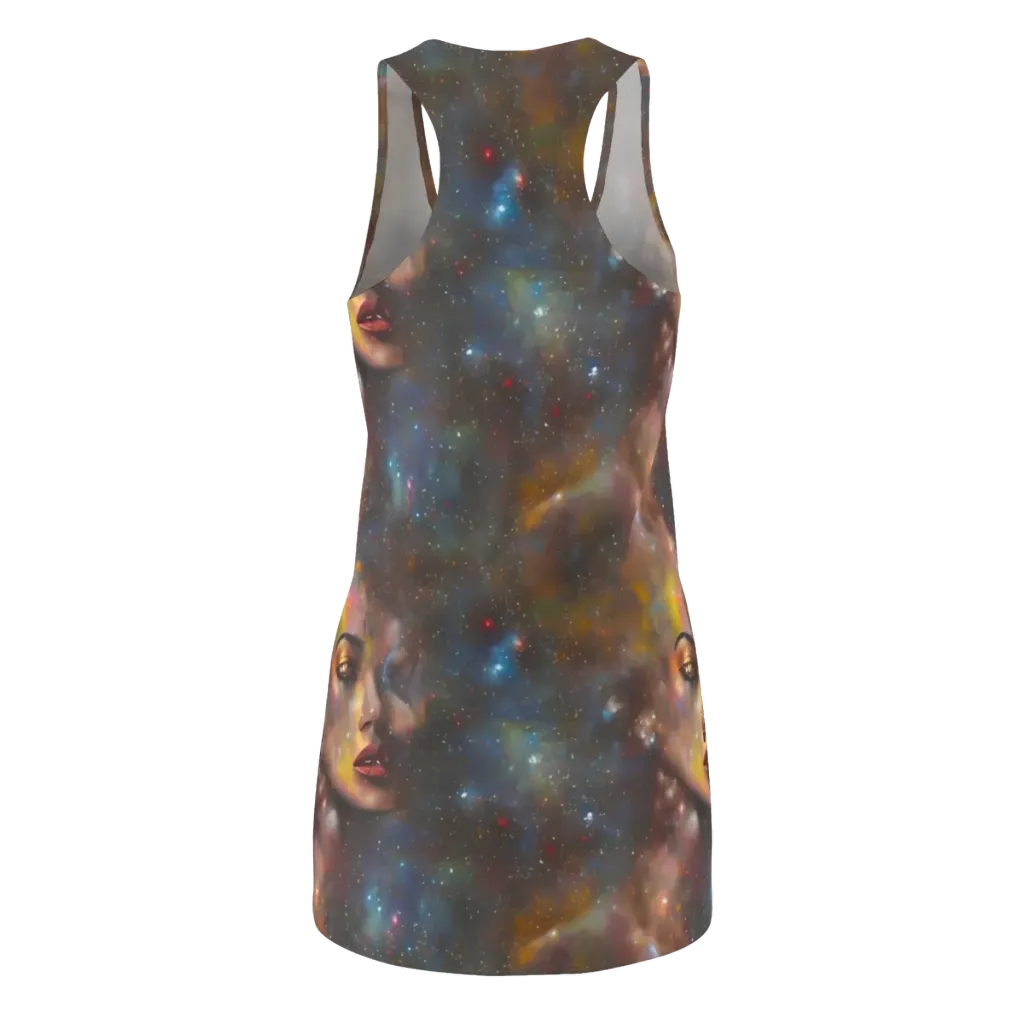 Gilded Galaxies on Racerback Dress — Back