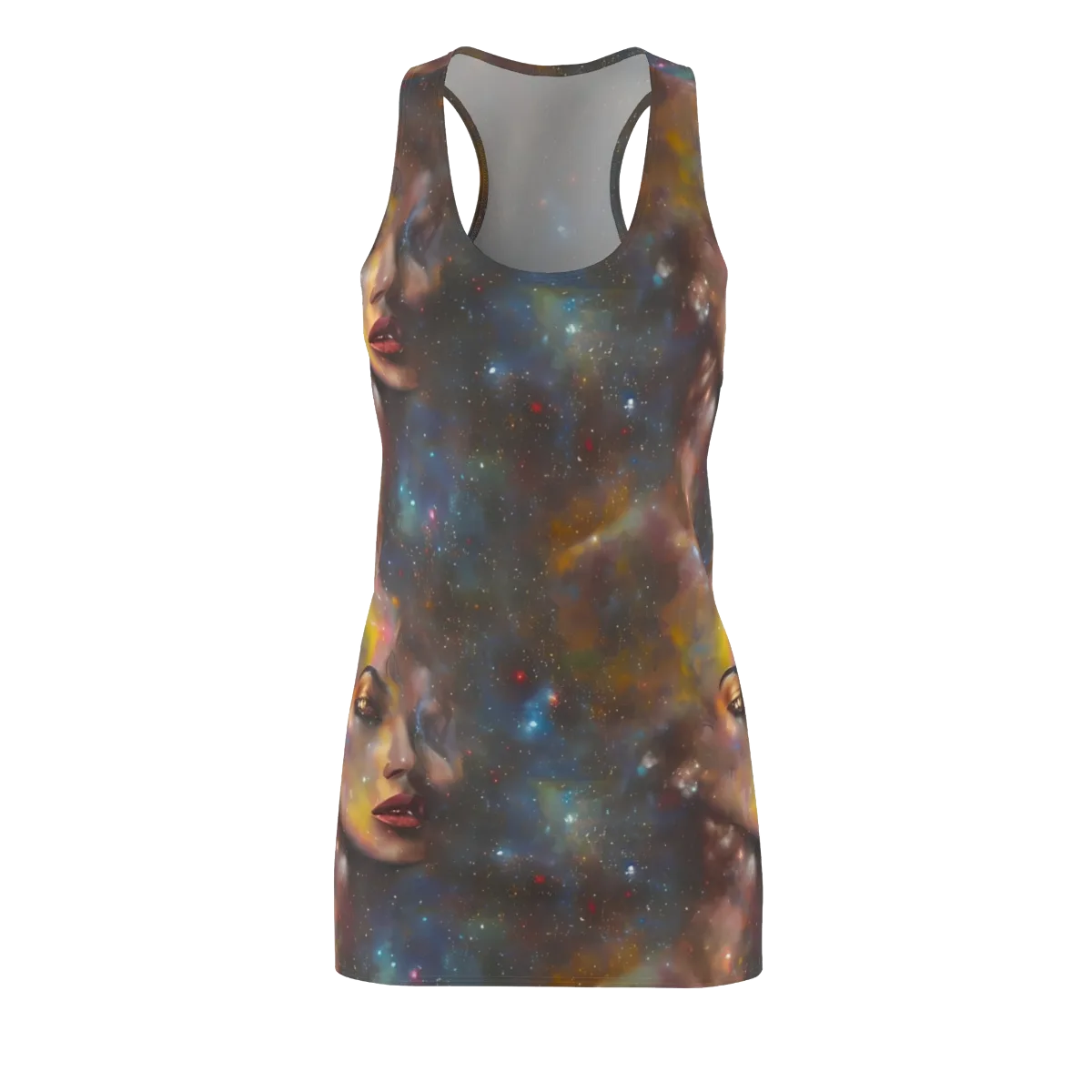 Gilded Galaxies on Racerback Dress — Front