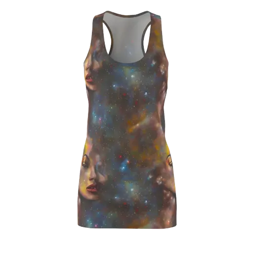 Gilded Galaxies on a Racerback Dress