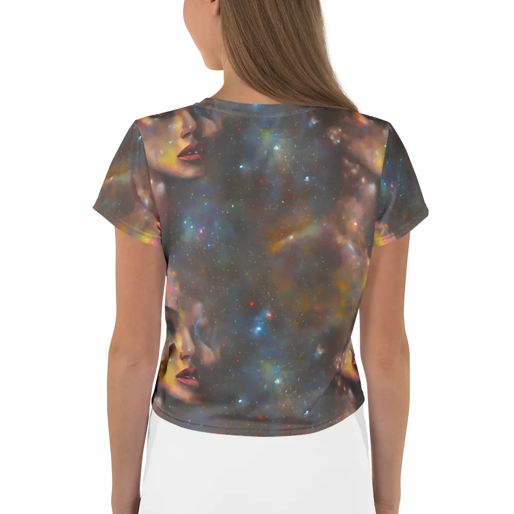 Gilded Galaxies on Crop Tee — Back