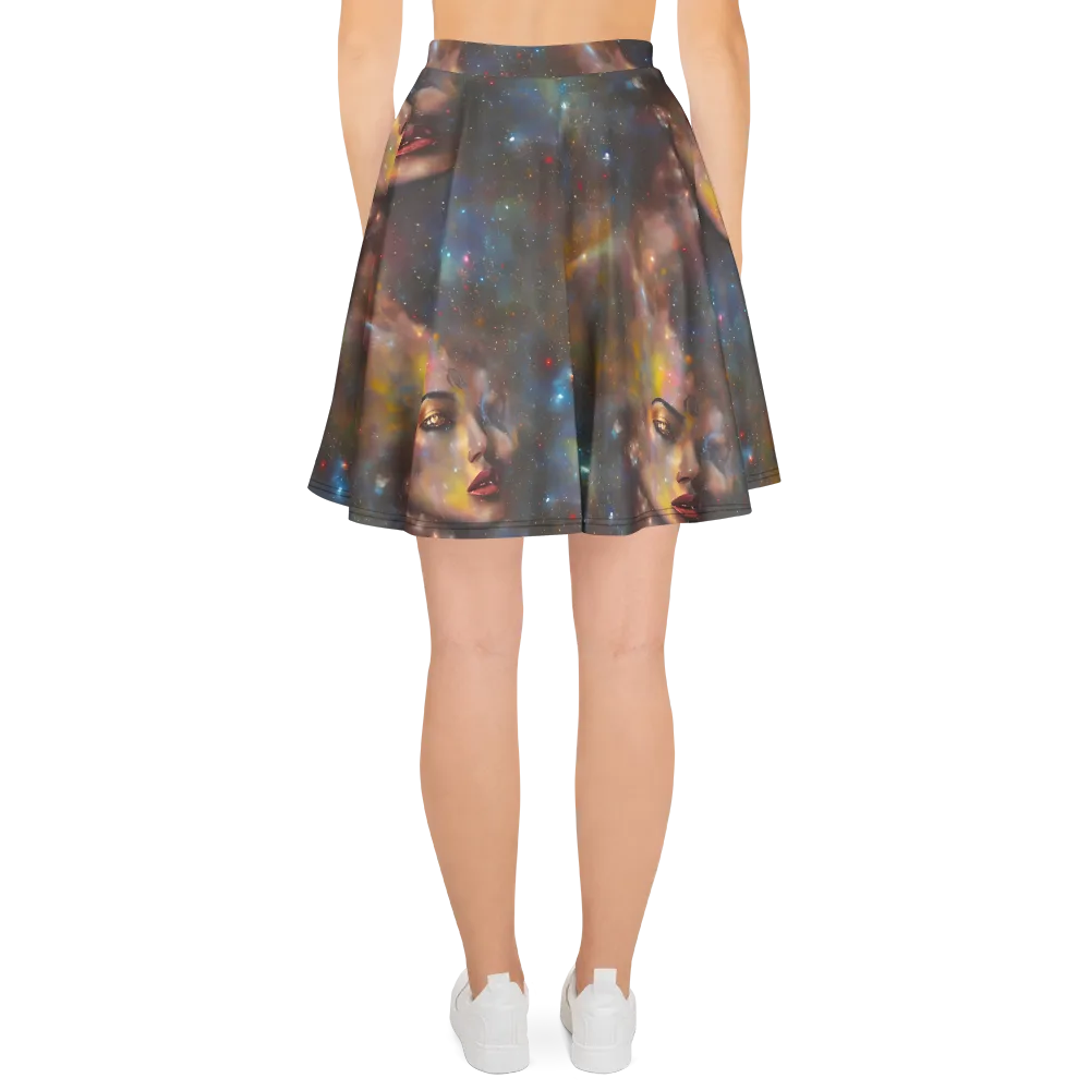 Gilded Galaxies on Skater Skirt — Back