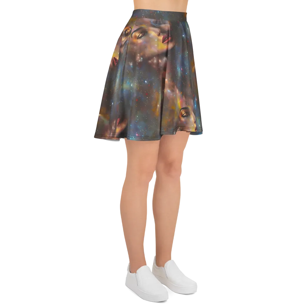 Gilded Galaxies on Skater Skirt — Right