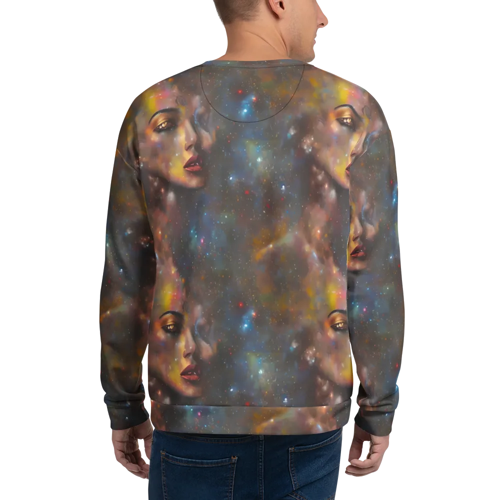 Gilded Galaxies on Sweatshirt — Back